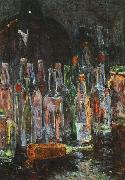Floris Verster Still Life with Bottles oil painting